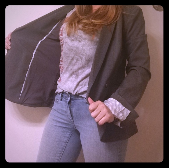NWOT Gray, Loft blazer - Picture 1 of 8